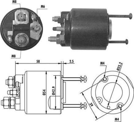 Magneti Marelli 940113050064 - Тягове реле, стартер autozip.com.ua