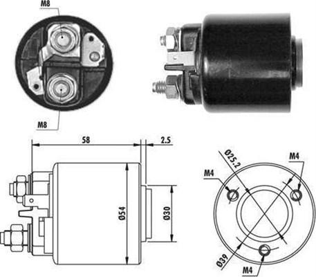 Magneti Marelli 940113050060 - Тягове реле, стартер autozip.com.ua