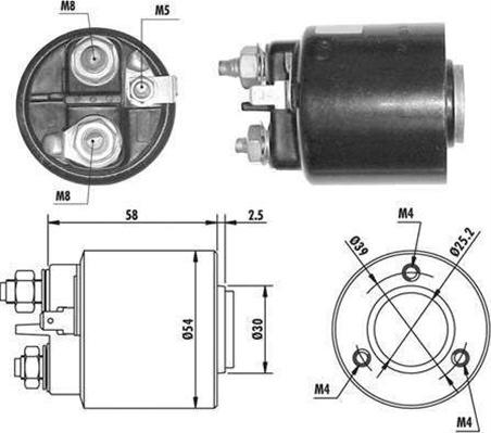 Magneti Marelli 940113050061 - Тягове реле, стартер autozip.com.ua