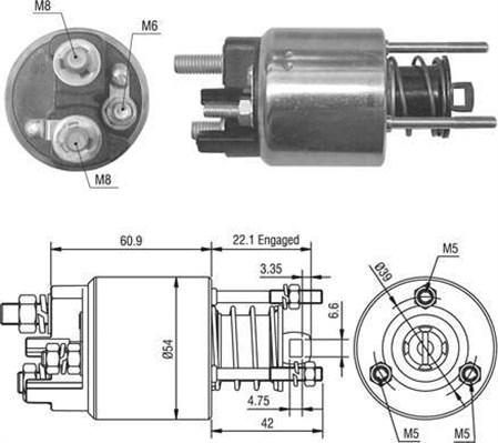 Magneti Marelli 940113050016 - Тягове реле, стартер autozip.com.ua