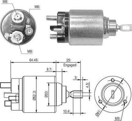 Magneti Marelli 940113050010 - Тягове реле, стартер autozip.com.ua