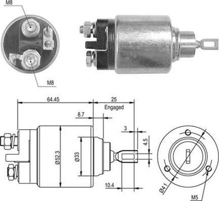 Magneti Marelli 940113050011 - Тягове реле, стартер autozip.com.ua