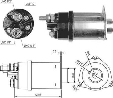 Magneti Marelli 940113050035 - Тягове реле, стартер autozip.com.ua