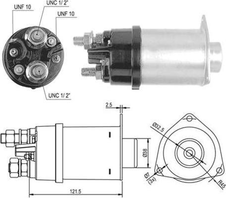 Magneti Marelli 940113050036 - Тягове реле, стартер autozip.com.ua