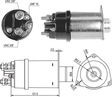 Magneti Marelli 940113050025 - Тягове реле, стартер autozip.com.ua