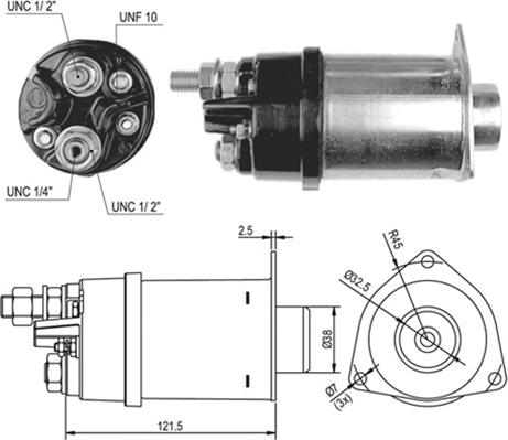 Magneti Marelli 940113050027 - Тягове реле, стартер autozip.com.ua