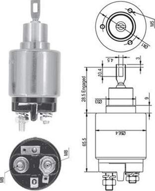 Magneti Marelli 940113050126 - Тягове реле, стартер autozip.com.ua