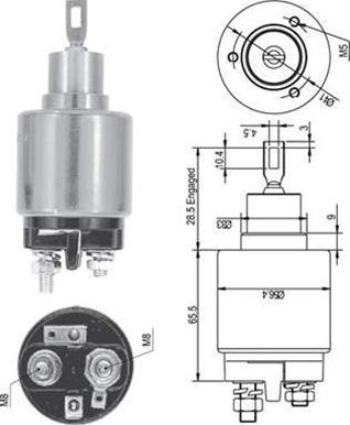 Magneti Marelli 940113050127 - Тягове реле, стартер autozip.com.ua