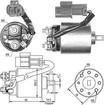 Magneti Marelli 940113050399 - Тягове реле, стартер autozip.com.ua