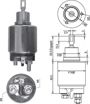 Magneti Marelli 940113050347 - Тягове реле, стартер autozip.com.ua