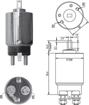 Magneti Marelli 940113050350 - Тягове реле, стартер autozip.com.ua