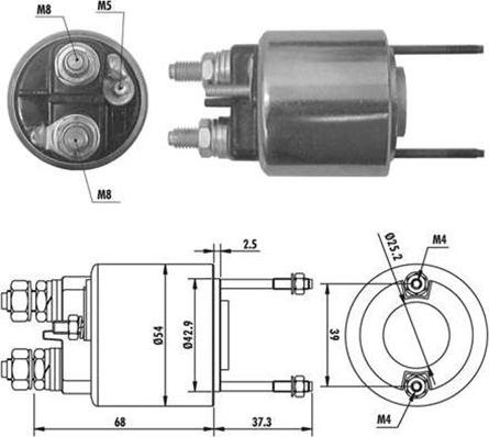 Magneti Marelli 940113050385 - Тягове реле, стартер autozip.com.ua