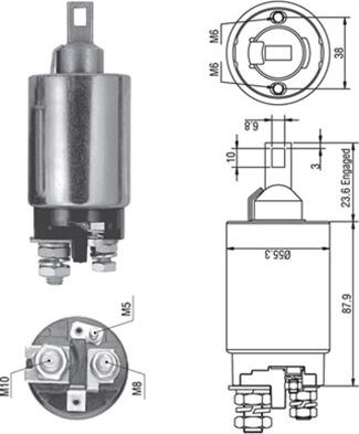 Magneti Marelli 940113050331 - Тягове реле, стартер autozip.com.ua