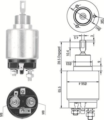 Magneti Marelli 940113050321 - Тягове реле, стартер autozip.com.ua