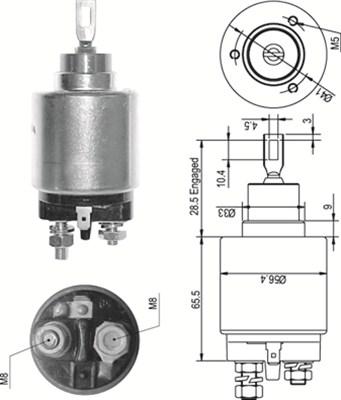 Magneti Marelli 940113050327 - Тягове реле, стартер autozip.com.ua