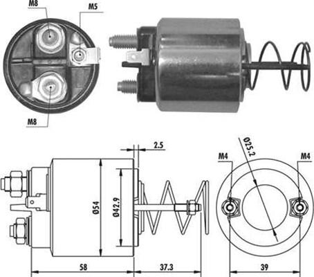 Magneti Marelli 940113050371 - Тягове реле, стартер autozip.com.ua