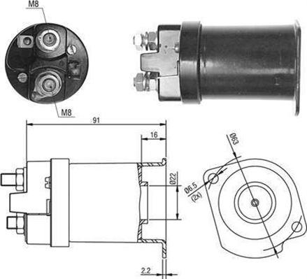 Magneti Marelli 940113050377 - Тягове реле, стартер autozip.com.ua