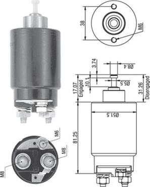 Magneti Marelli 940113050264 - Тягове реле, стартер autozip.com.ua