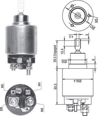 Magneti Marelli 940113050268 - Тягове реле, стартер autozip.com.ua