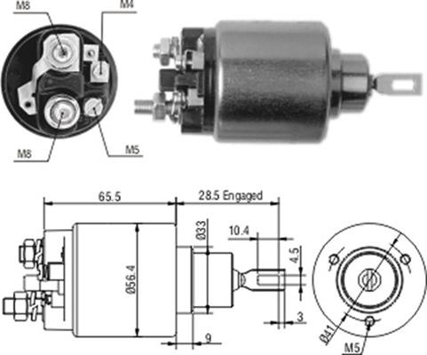 Magneti Marelli 940113050202 - Тягове реле, стартер autozip.com.ua