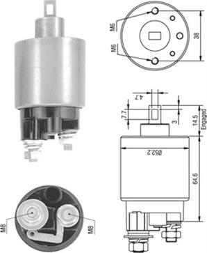 Magneti Marelli 940113050239 - Тягове реле, стартер autozip.com.ua