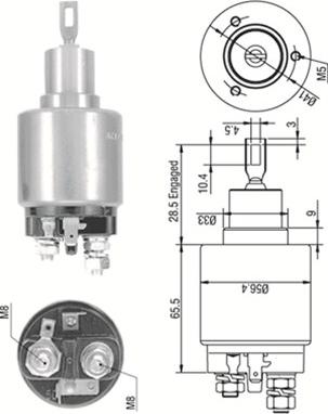 Magneti Marelli 940113050270 - Тягове реле, стартер autozip.com.ua