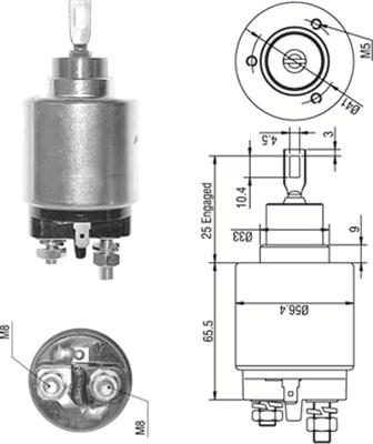 Magneti Marelli 940113050273 - Тягове реле, стартер autozip.com.ua