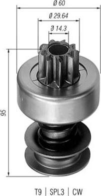 Magneti Marelli 940113020010 - Провідна шестерня, стартер autozip.com.ua