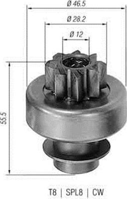 Magneti Marelli 940113020130 - Провідна шестерня, стартер autozip.com.ua