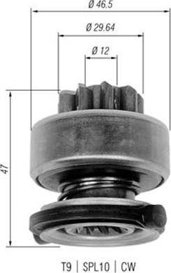 Magneti Marelli 940113020335 - Провідна шестерня, стартер autozip.com.ua