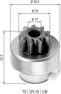 Magneti Marelli 940113020325 - Провідна шестерня, стартер autozip.com.ua