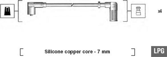 Magneti Marelli 941095870625 - Комплект проводів запалювання autozip.com.ua