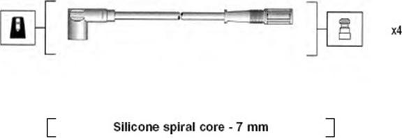 Magneti Marelli 941095720610 - Комплект проводів запалювання autozip.com.ua