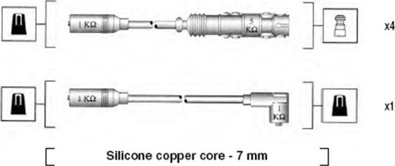 Magneti Marelli 941055050530 - Комплект проводів запалювання autozip.com.ua