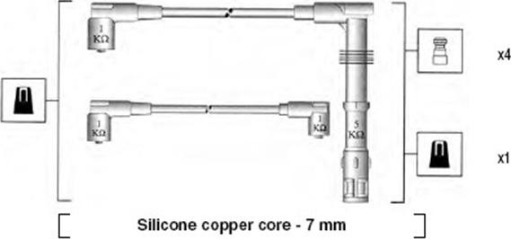 Magneti Marelli 941055070532 - Комплект проводів запалювання autozip.com.ua