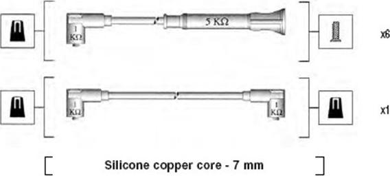 Magneti Marelli 941075040546 - Комплект проводів запалювання autozip.com.ua