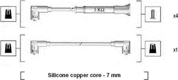 Magneti Marelli 941075060548 - Комплект проводів запалювання autozip.com.ua