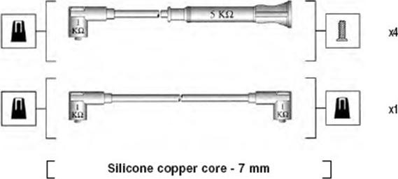 Magneti Marelli 941075000544 - Комплект проводів запалювання autozip.com.ua