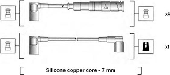Magneti Marelli 941115020651 - Комплект проводів запалювання autozip.com.ua