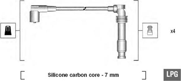 Magneti Marelli 941125310683 - Комплект проводів запалювання autozip.com.ua