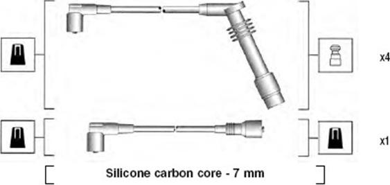 Magneti Marelli 941125380688 - Комплект проводів запалювання autozip.com.ua