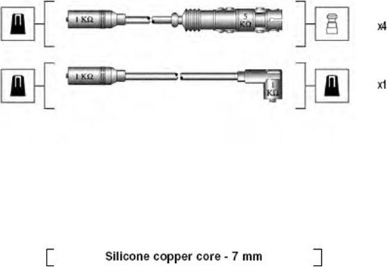 Magneti Marelli 941175160757 - Комплект проводів запалювання autozip.com.ua