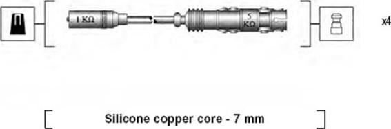 Magneti Marelli 941175250764 - Комплект проводів запалювання autozip.com.ua