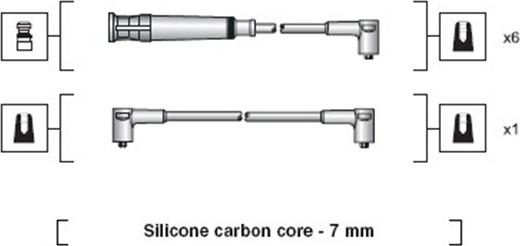 Magneti Marelli 941318111045 - Комплект проводів запалювання autozip.com.ua