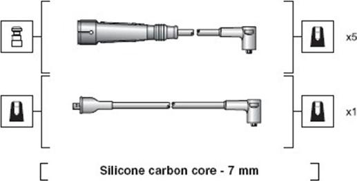 Magneti Marelli 941318111046 - Комплект проводів запалювання autozip.com.ua