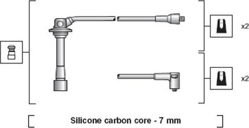 Magneti Marelli 941318111042 - Комплект проводів запалювання autozip.com.ua