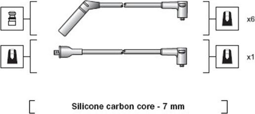 Magneti Marelli 941318111062 - Комплект проводів запалювання autozip.com.ua