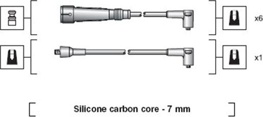 Magneti Marelli 941318111085 - Комплект проводів запалювання autozip.com.ua