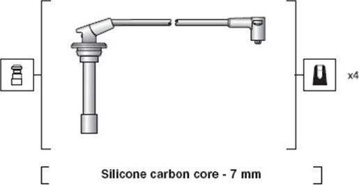 Magneti Marelli 941318111080 - Комплект проводів запалювання autozip.com.ua