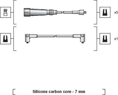 Magneti Marelli 941318111032 - Комплект проводів запалювання autozip.com.ua